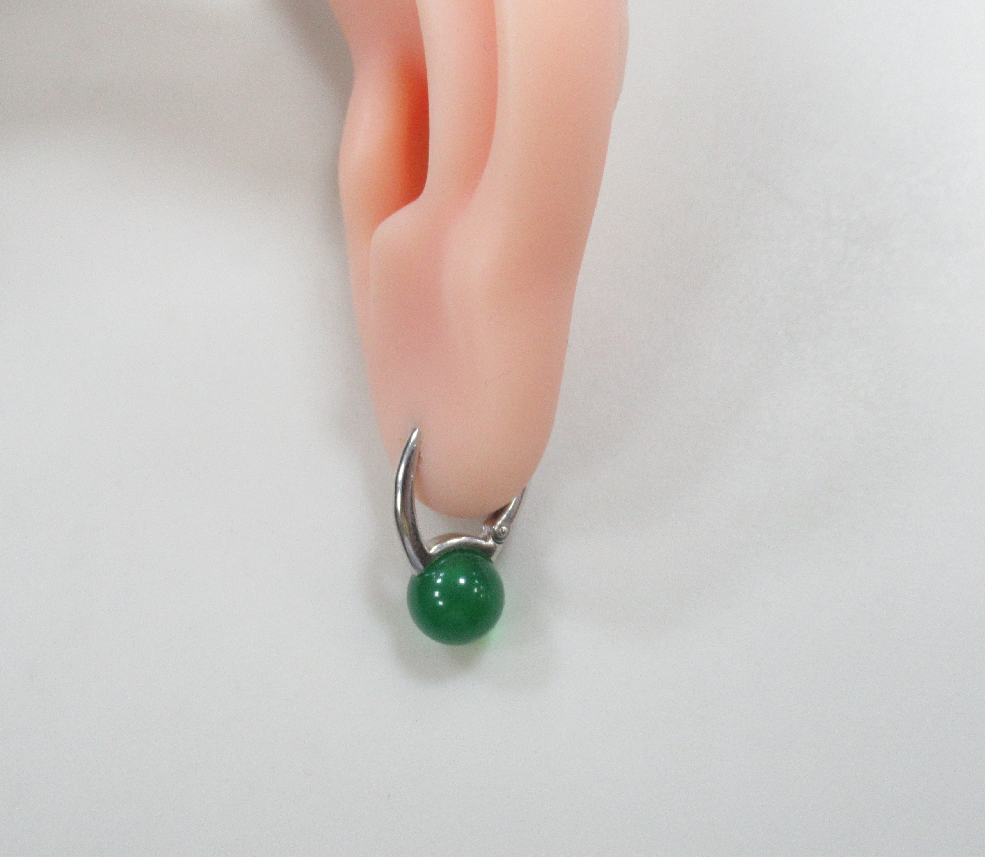 Серебряные серьги с агатами